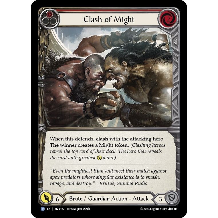 Image for Clash of Might (Red) (HVY137) (HVY) - Flesh and Blood TCG