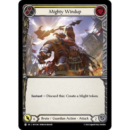 Image for Mighty Windup (Yellow) (HVY144) (HVY) - Flesh and Blood TCG