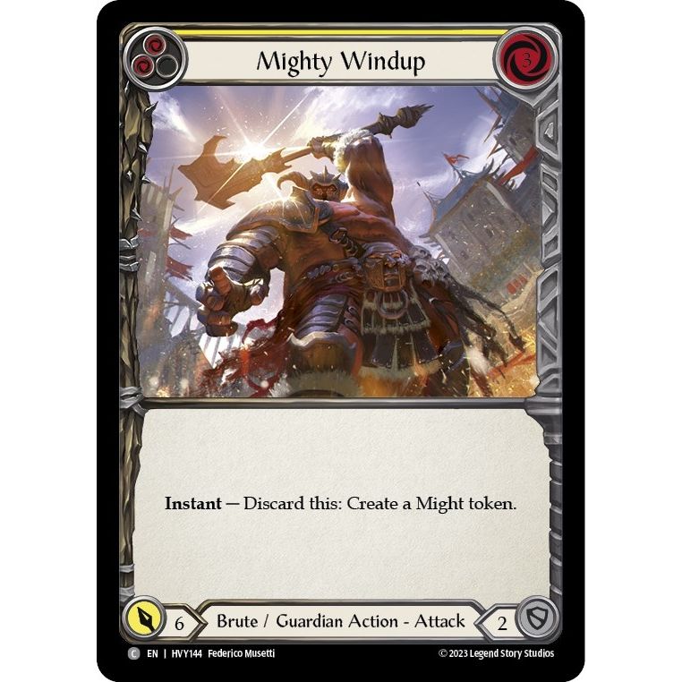 Image for Mighty Windup (Yellow) (HVY144) (HVY) - Flesh and Blood TCG