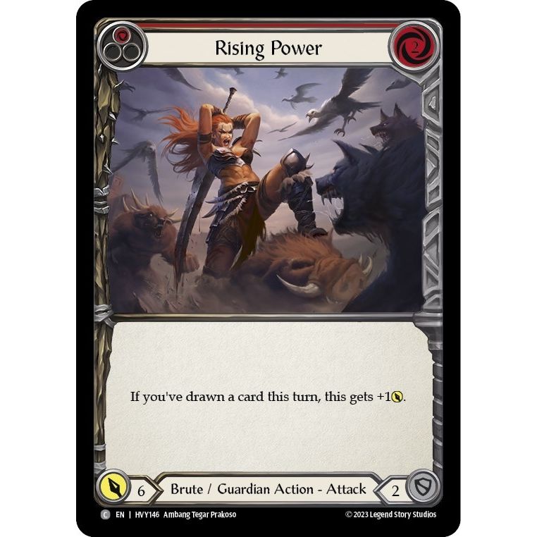 Image for Rising Power (Red) (HVY146) (HVY) - Flesh and Blood TCG