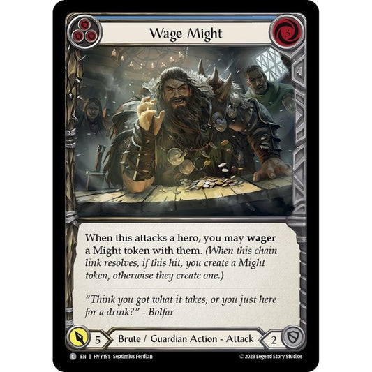 Image for Wage Might (Blue) (HVY151) (HVY) - Flesh and Blood TCG