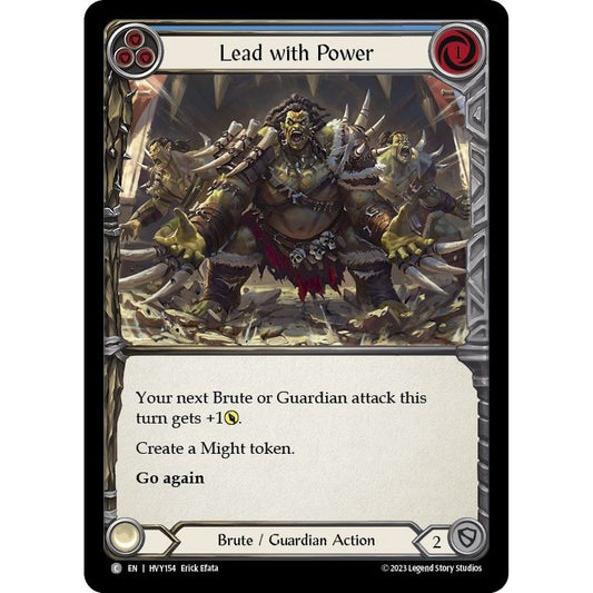 Image for Lead with Power (Blue) (HVY154) (HVY) - Flesh and Blood TCG