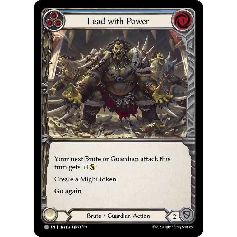 Image for Lead with Power (Blue) (HVY154) (HVY) - Flesh and Blood TCG
