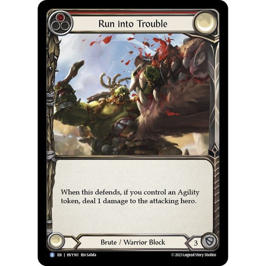 Image for Run into Trouble (HVY161) (HVY) - Flesh and Blood TCG