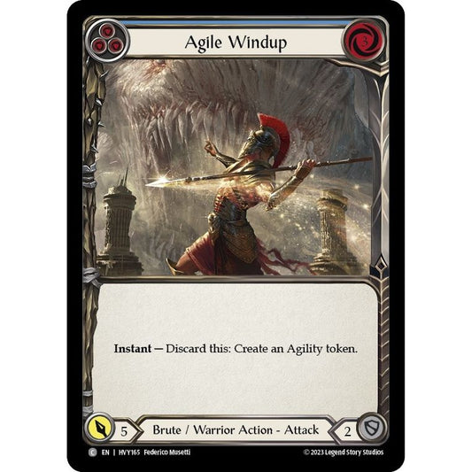 Image for Agile Windup (Blue) (HVY165) (HVY) - Flesh and Blood TCG