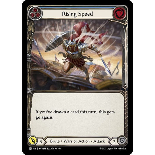 Image for Rising Speed (Blue) (HVY168) (HVY) - Flesh and Blood TCG