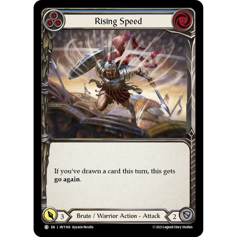 Image for Rising Speed (Blue) (HVY168) (HVY) - Flesh and Blood TCG