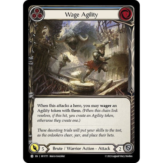 Image for Wage Agility (Blue) (HVY171) (HVY) - Flesh and Blood TCG