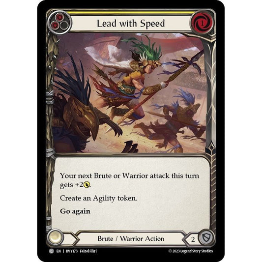 Image for Lead with Speed (Yellow) (HVY173) (HVY) - Flesh and Blood TCG