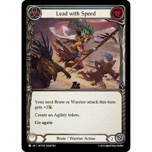 Image for Lead with Speed (Blue) (HVY174) (HVY) - Flesh and Blood TCG