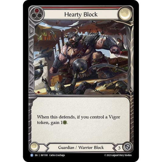 Image for Hearty Block (HVY181) (HVY) - Flesh and Blood TCG
