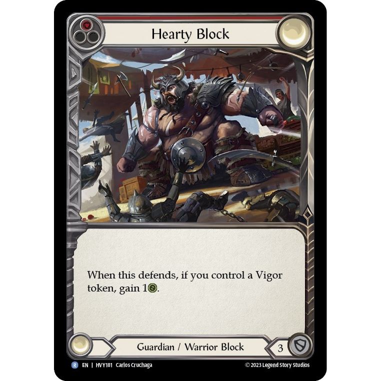 Image for Hearty Block (HVY181) (HVY) - Flesh and Blood TCG