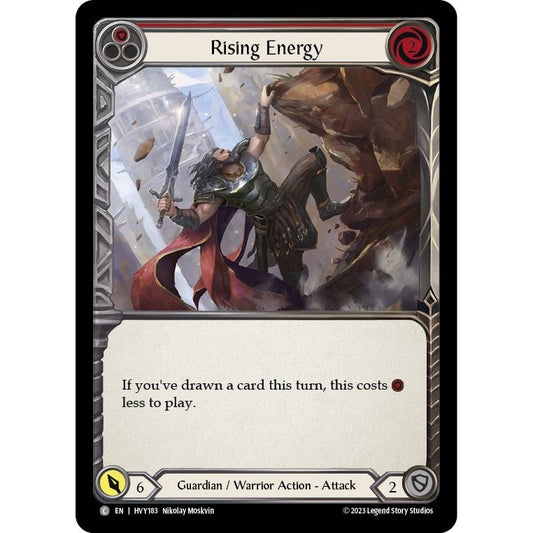 Image for Rising Energy (Red) (HVY183) (HVY) - Flesh and Blood TCG
