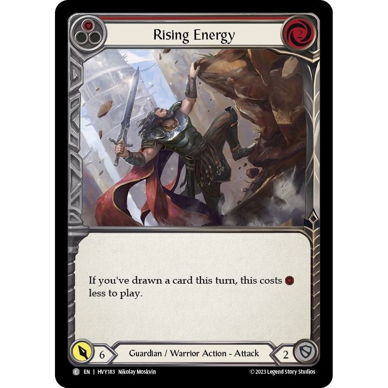 Image for Rising Energy (Red) (HVY183) (HVY) - Flesh and Blood TCG