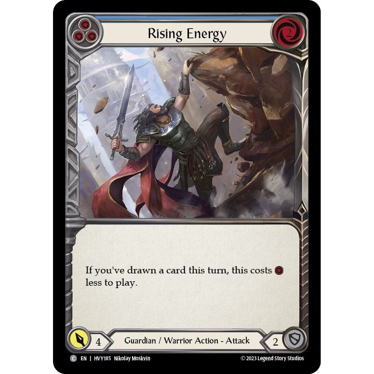 Image for Rising Energy (Blue) (HVY185) (HVY) - Flesh and Blood TCG