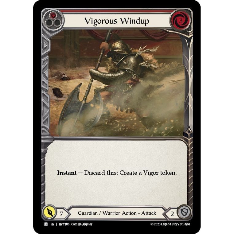 Image for Vigorous Windup (Red) (HVY186) (HVY) - Flesh and Blood TCG