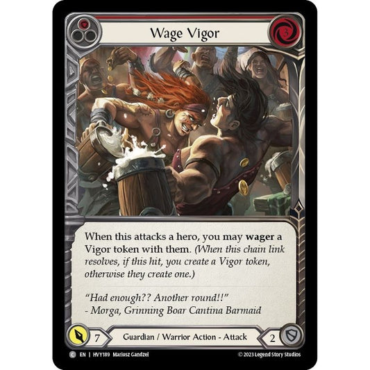 Image for Wage Vigor (Red) (HVY189) (HVY) - Flesh and Blood TCG