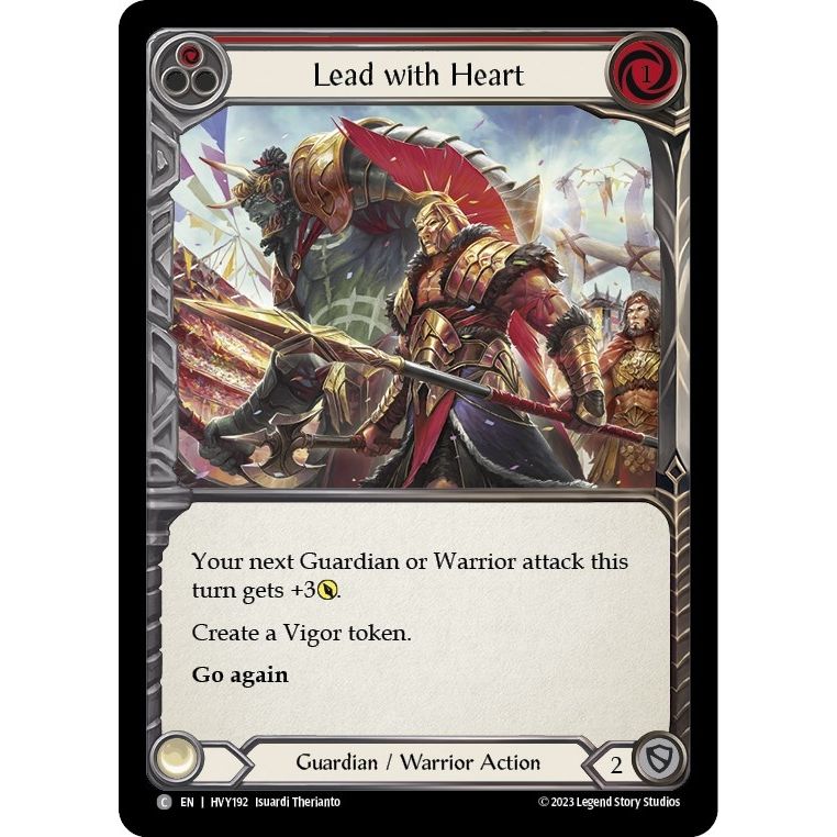 Image for Lead with Heart (Red) (HVY192) (HVY) - Flesh and Blood TCG