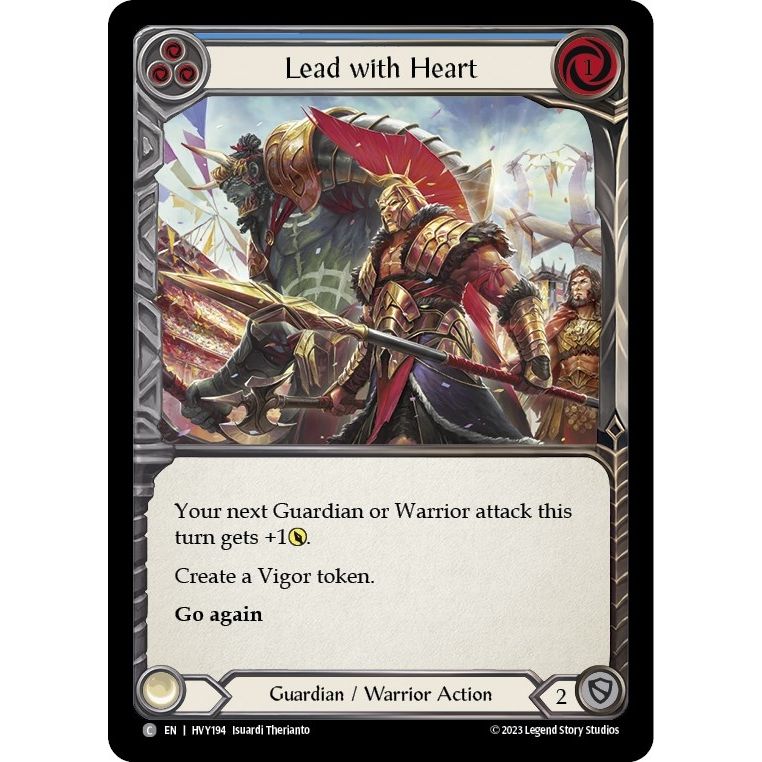 Image for Lead with Heart (Blue) (HVY194) (HVY) - Flesh and Blood TCG
