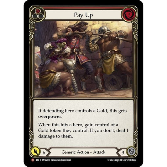 Image for Pay Up (HVY208) (HVY) - Flesh and Blood TCG