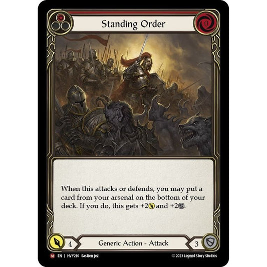 Image for Standing Order (HVY210) (HVY) - Flesh and Blood TCG