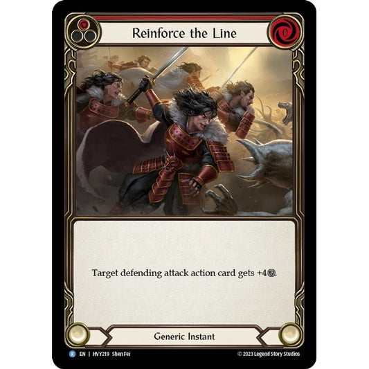 Image for Reinforce the Line (Red) (HVY219) (HVY) - Flesh and Blood TCG