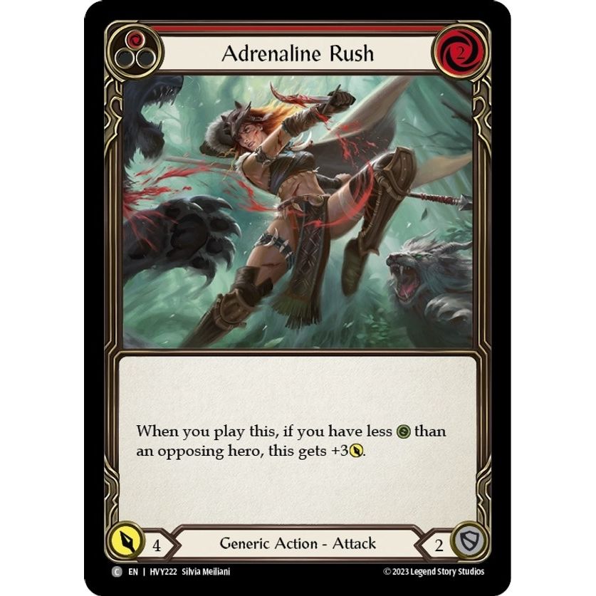 Image for Adrenaline Rush (Red) (HVY222) (HVY) - Flesh and Blood TCG