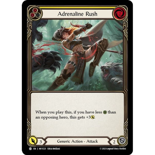 Image for Adrenaline Rush (Yellow) (HVY223) (HVY) - Flesh and Blood TCG