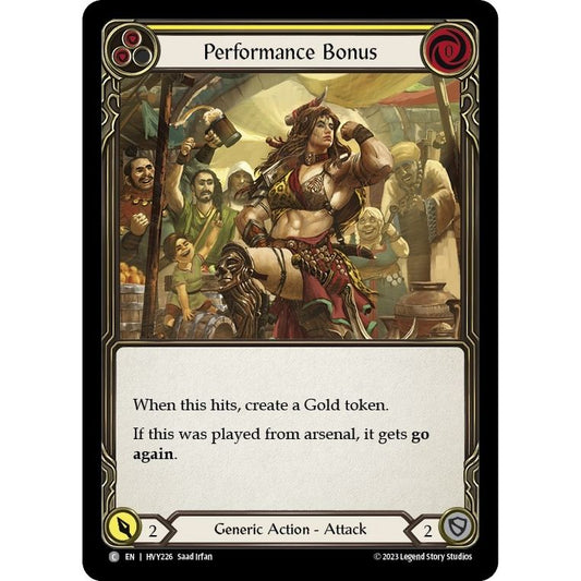 Image for Performance Bonus (Yellow) (HVY226) (HVY) - Flesh and Blood TCG