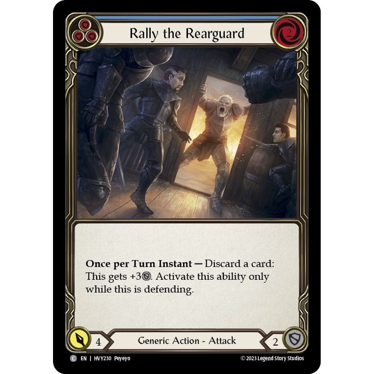 Image for Rally the Rearguard (Blue) (HVY230) (HVY) - Flesh and Blood TCG