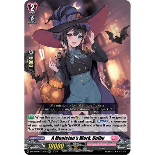Image for A Magician's Work, Colby (D-LBT04/027EN) (D-LBT04) - Cardfight Vanguard