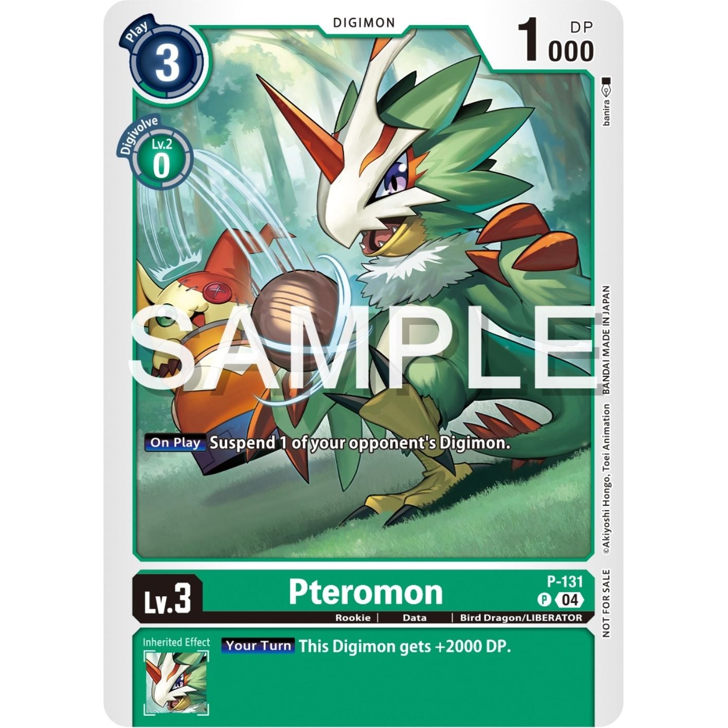 Image for Pteromon (Digimon Liberator Promotion Pack) (P-131 P) (D-PR) - Digimon Card Game