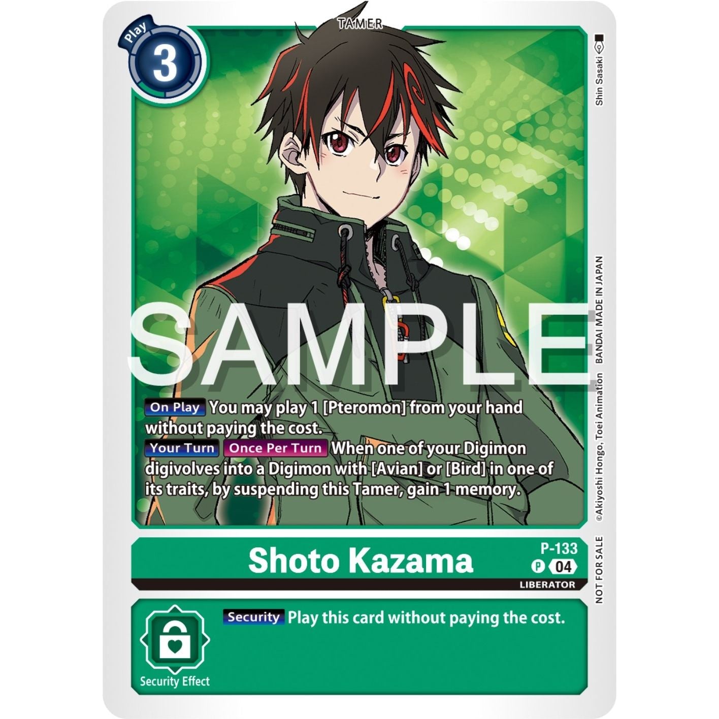 Image for Shoto Kazama (Digimon Liberator Promotion Pack) (P-133 P) (D-PR) - Digimon Card Game