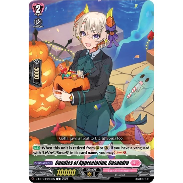 Image for Candies of Appreciation, Casandra (D-LBT04/064EN) (D-LBT04) - Cardfight Vanguard