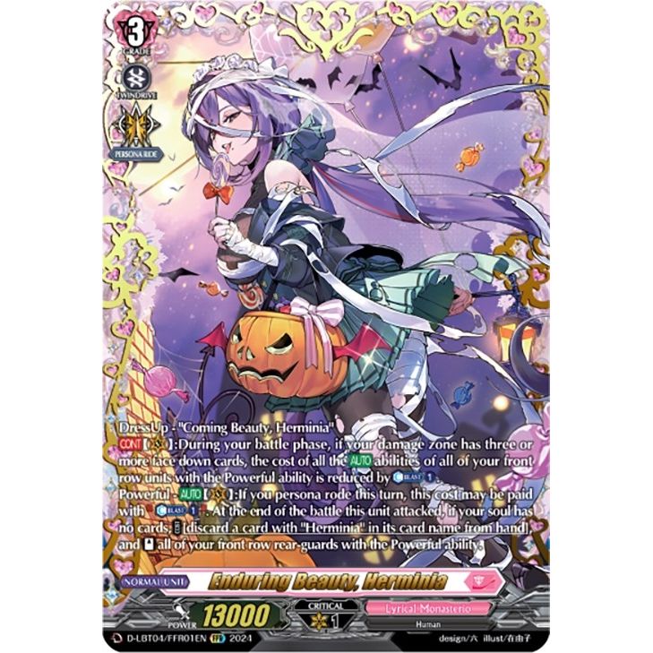 Image for Enduring Beauty, Herminia (FFR) (D-LBT04/FFR01EN) (D-LBT04) - Cardfight Vanguard
