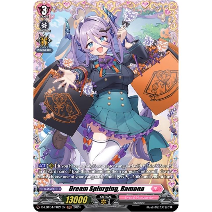 Image for Dream Splurging, Ramona (FR) (D-LBT04/FR21EN) (D-LBT04) - Cardfight Vanguard