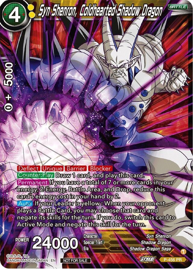 Image for Syn Shenron, Coldhearted Shadow Dragon (Championship 2023 Reward Pack) (P-456) (TPR) - Dragon Ball Super: Masters