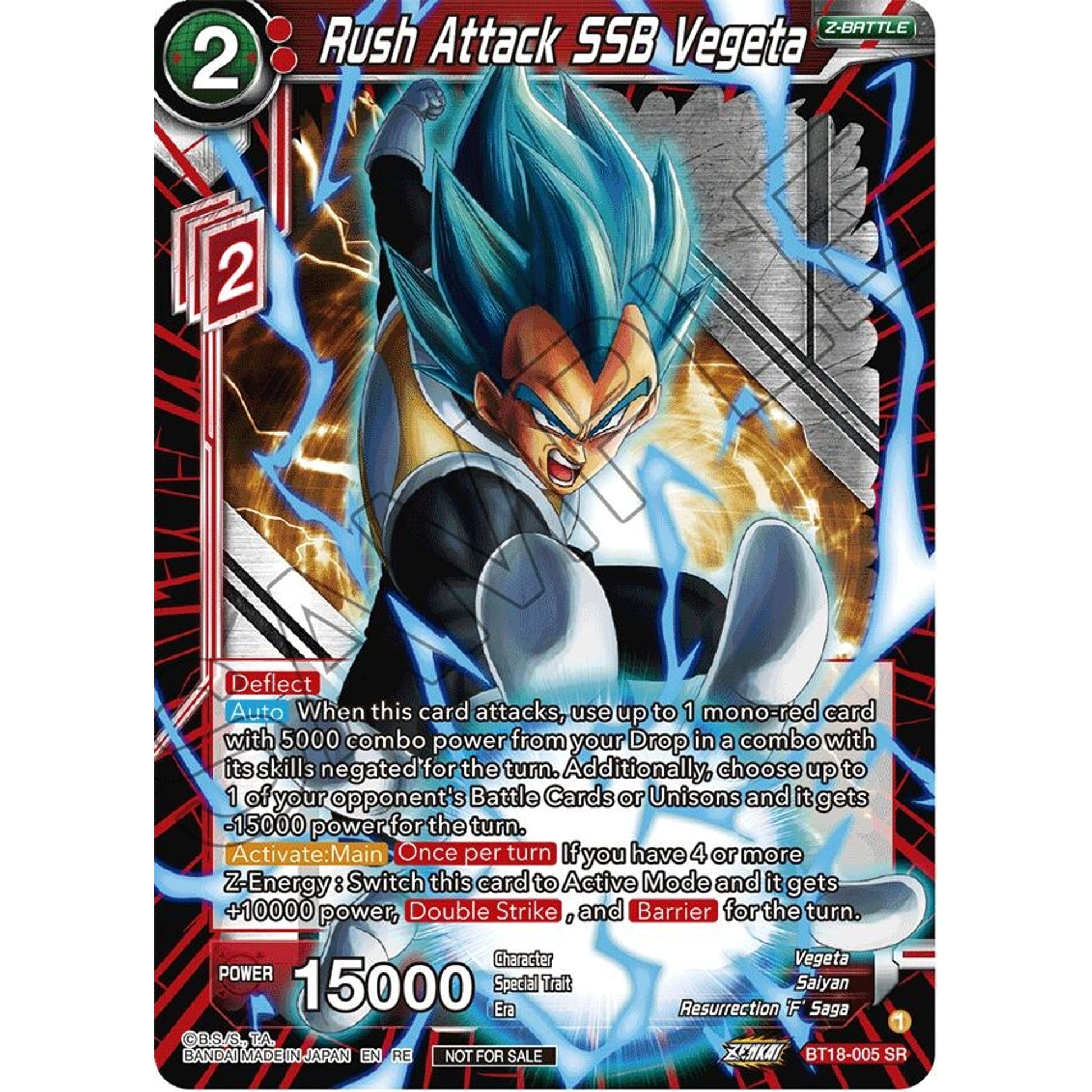 Image for Rush Attack SSB Vegeta (2023 Championship Finals Zenkai Premium Pack) (BT18-005) (TPR) - Dragon Ball Super: Masters