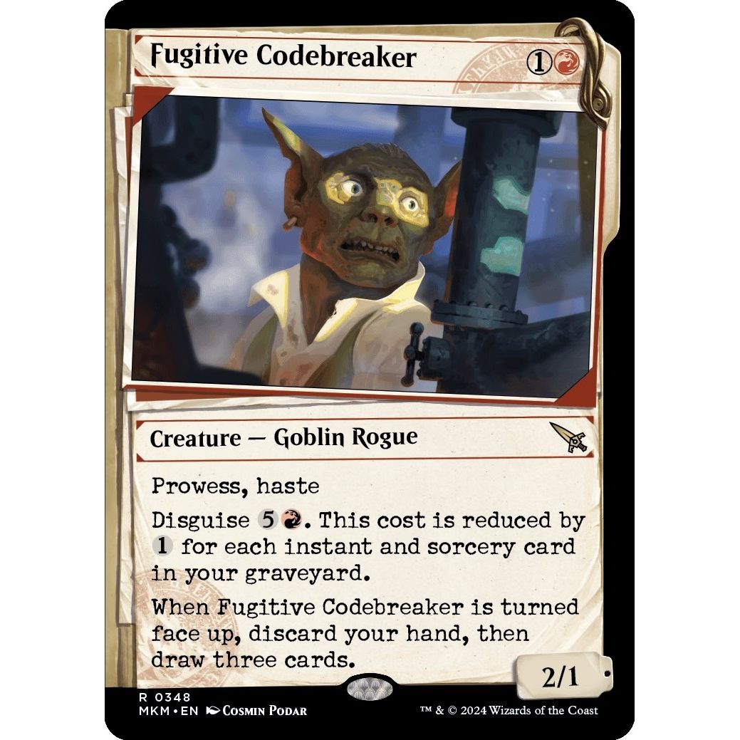 Image for Fugitive Codebreaker (Showcase) (348) (MKM) - Magic: The Gathering