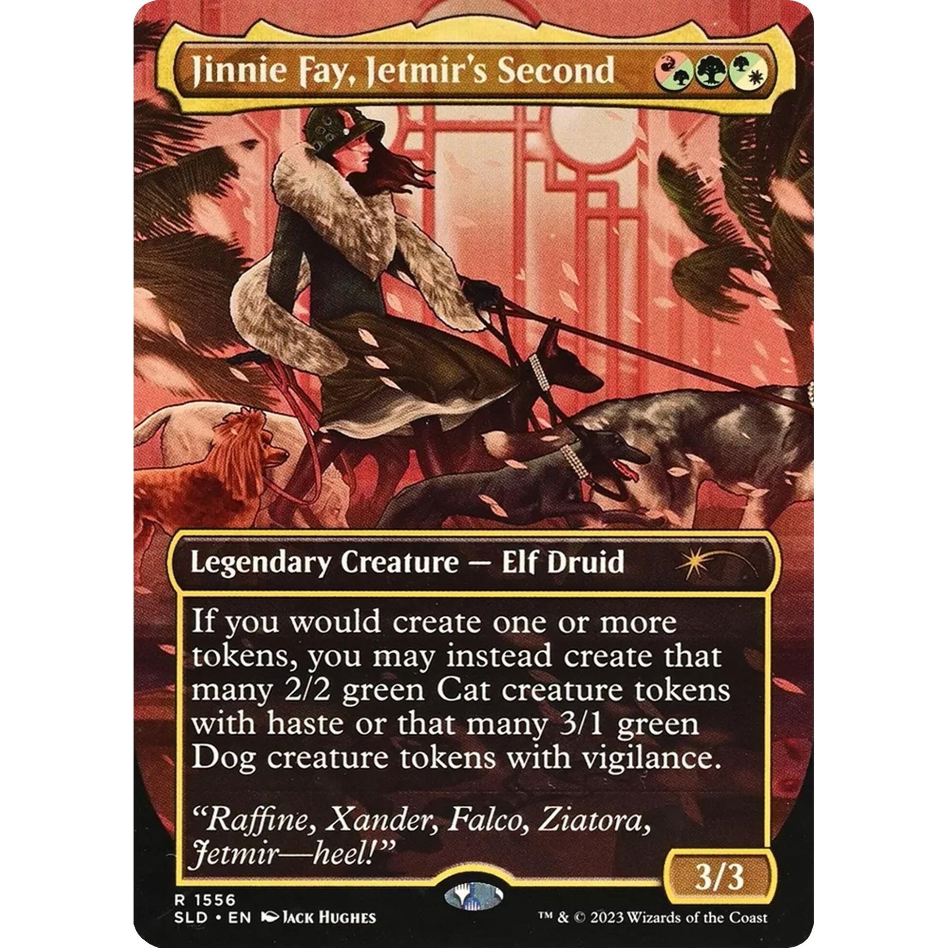 Image for Jinnie Fay, Jetmir's Second (Display Commander) - Thick Stock (1556) (SLD) - Magic: The Gathering