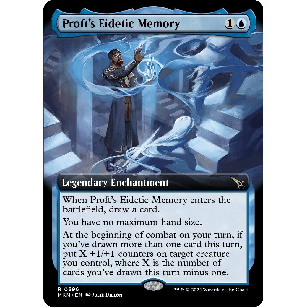 Image for Proft's Eidetic Memory (Extended Art) (396) (MKM) - Magic: The Gathering