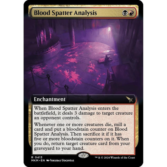 Image for Blood Spatter Analysis (Extended Art) (413) (MKM) - Magic: The Gathering