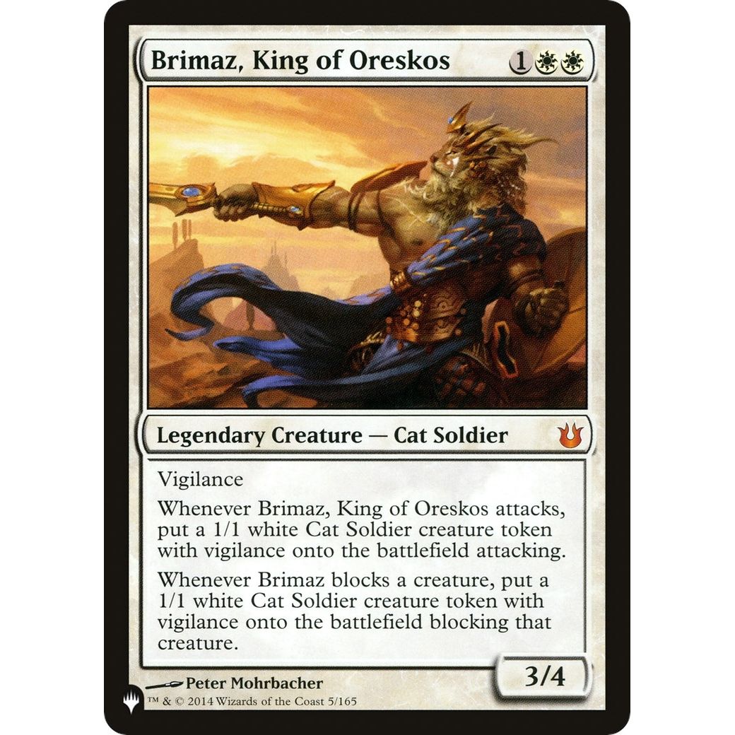 Image for Brimaz, King of Oreskos (5/165) (LIST) - Magic: The Gathering