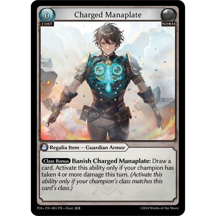 Image for Charged Manaplate (003) (P) - Grand Archive TCG