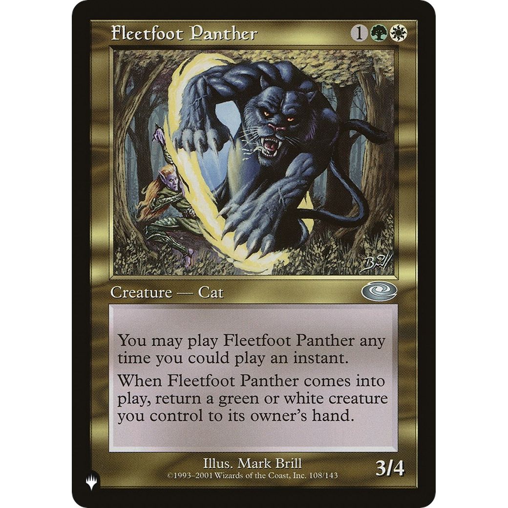 Image for Fleetfoot Panther (108/143) (LIST) - Magic: The Gathering