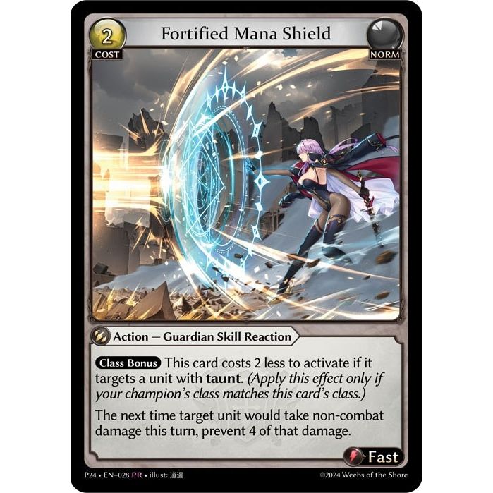 Image for Fortified Mana Shield (028) (P) - Grand Archive TCG