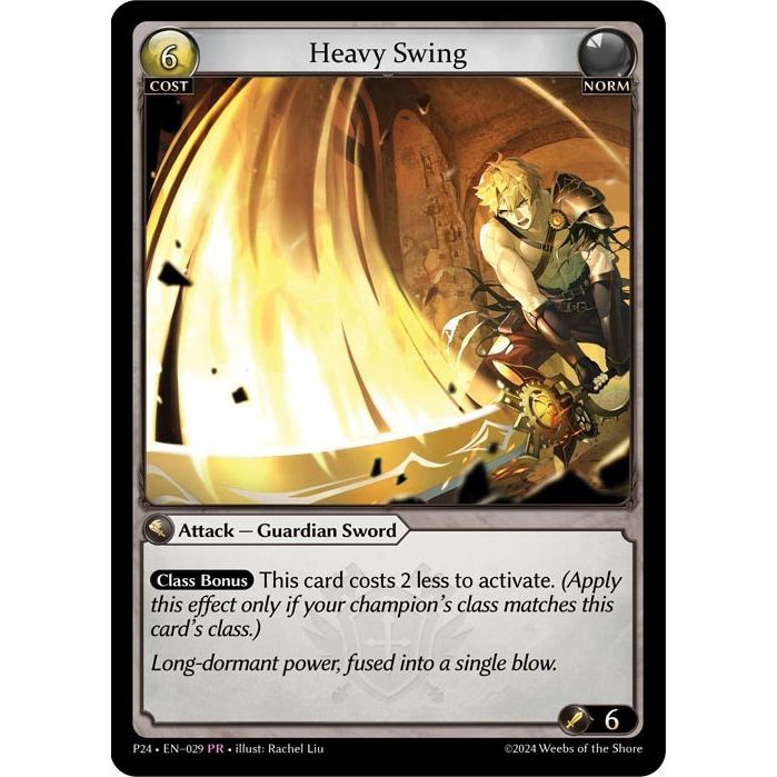 Image for Heavy Swing (029) (P) - Grand Archive TCG