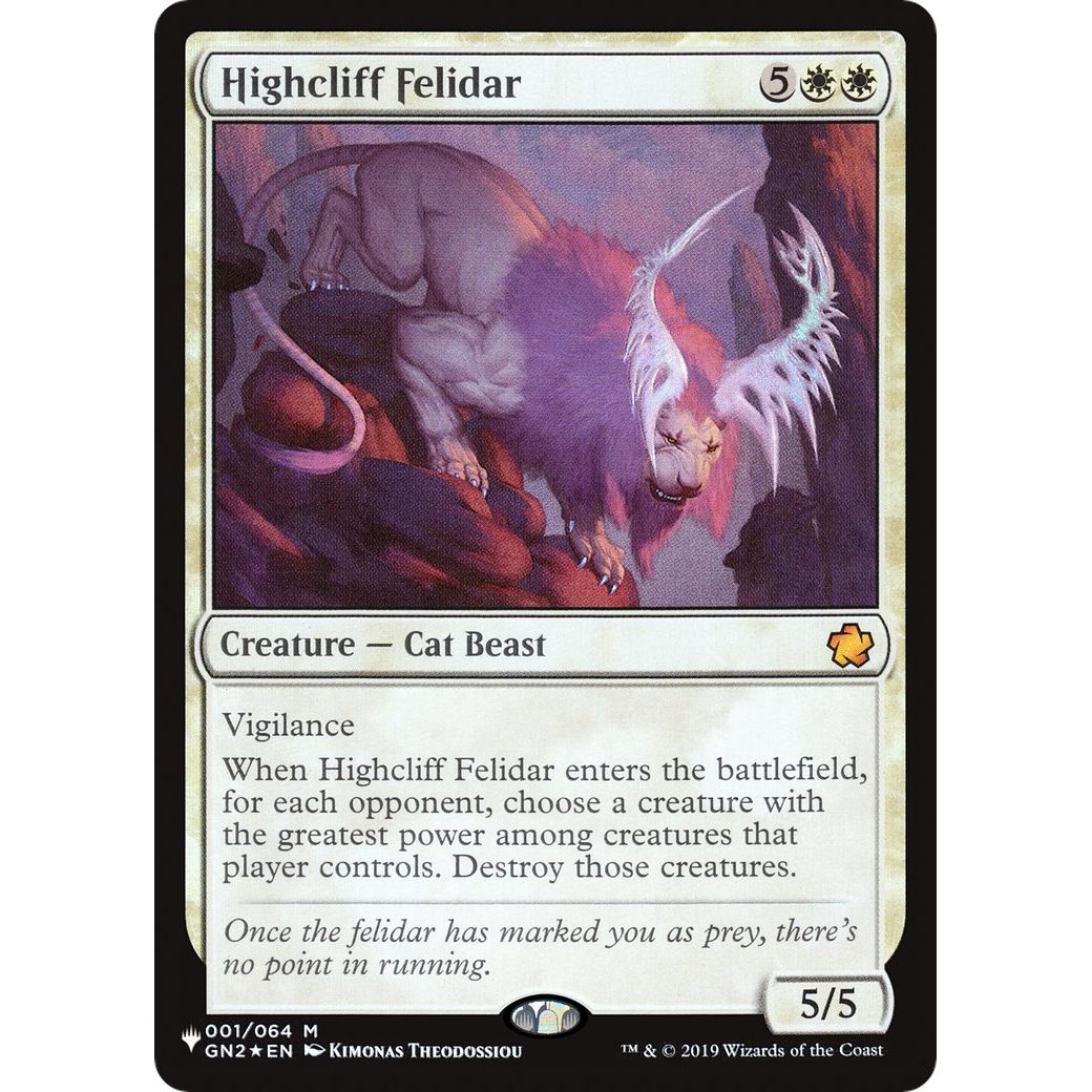 Image for Highcliff Felidar (001/064) (LIST) - Magic: The Gathering