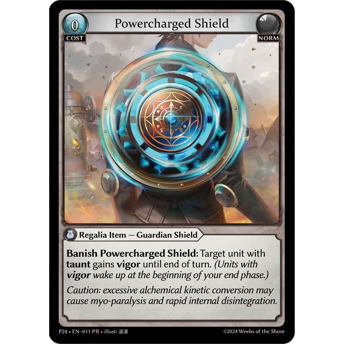 Image for Powercharged Shield (011) (P) - Grand Archive TCG