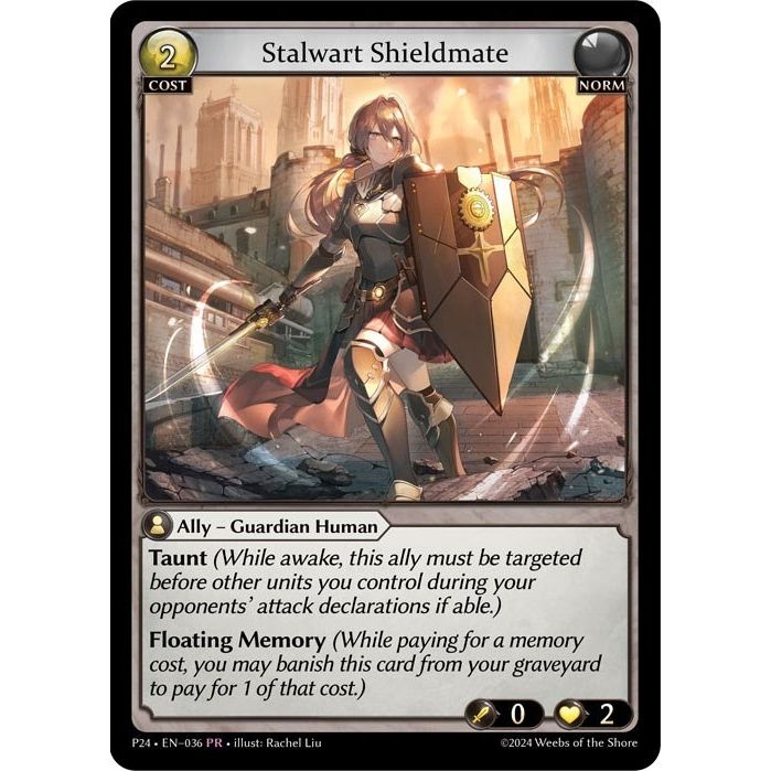 Image for Stalwart Shieldmate (036) (P) - Grand Archive TCG